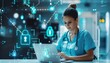 © ZeNDaY - Cybersecurity Healthcare Professional Working on Laptop