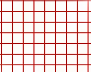 Wall Mural - A simple, abstract background featuring a grid pattern of bold red lines on a white background