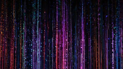 Wall Mural - Abstract background shiny particles with colorful lights background illustration