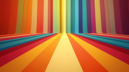 Wall Mural - Vibrant abstract background with colorful stripes creating a dynamic and playful atmosphere for creative projects.