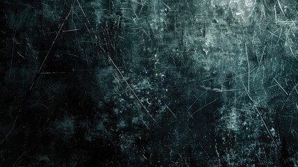 Grunge black scratched background, old film effect, distressed scary texture with space for your design