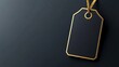 © fotogurmespb - elegant Black Friday sale tag with gold details, isolated on a dark gradient background