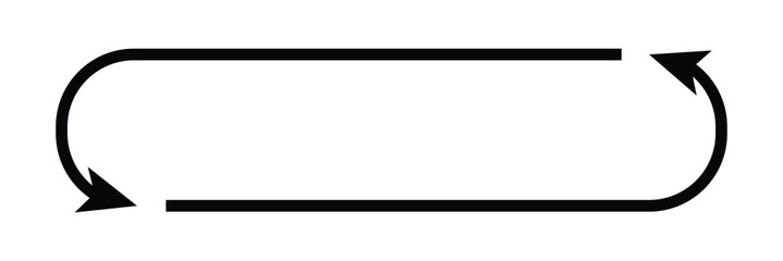 Canvas Print - Refresh icon, repeat and reload arrow symbol convert button. Repeat and reload icons set and arrow rotation circle. Sync icon symbol convert button sign in eps 10.