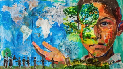 Poster - School projects often reflect real-world issues. Describe a school project that focused on a current social or environmental issue. What did you learn from this project?