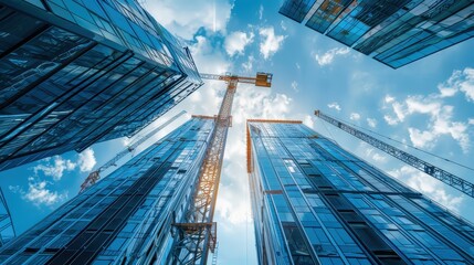 Poster - Skyscraper construction reaching new heights