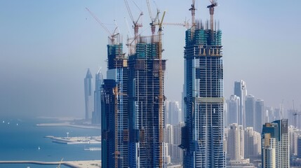 Poster - Skyscraper construction reaching new heights