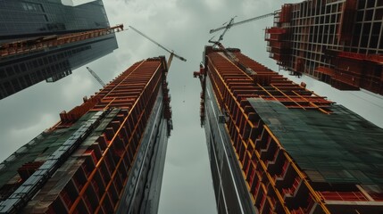 Poster - Skyscraper construction reaching new heights