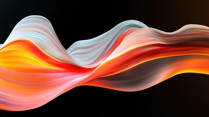 Poster - Colorful flames swirl elegantly against a deep backdrop, captivating viewers with their movement and intensity