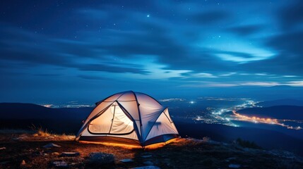 Poster - Camping Under the Stars