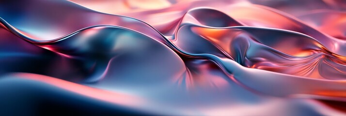 Poster - abstract liquid waves in vibrant hues - a mesmerizing abstract background with flowing liquid-like f