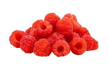 Poster - fresh raspberries on transparent png