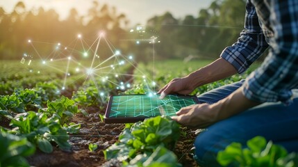 the concept of processing the cultivation of an agricultural field with automated on artificial intelligence. technologies of the future in agriculture