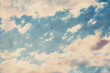 Poster - retro sky pattern