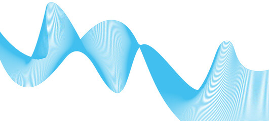 Poster - Wavy abstract stripes. Vector Illustration of the gray pattern of lines abstract background	