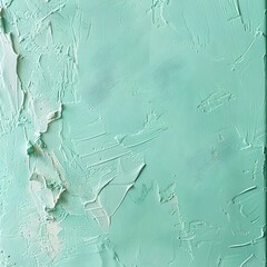 Poster - Soft Pastel Mint Green Abstract Texture Background for Mockup and Copy Space