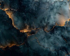 Poster - Dramatic Dark Marble Texture for Sophisticated Mockup Backgrounds