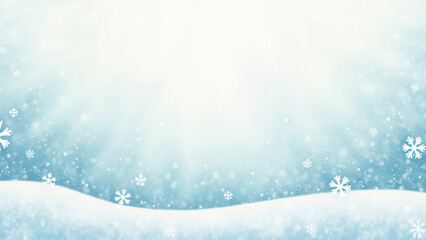 Wall Mural - Beautiful winter paper background card