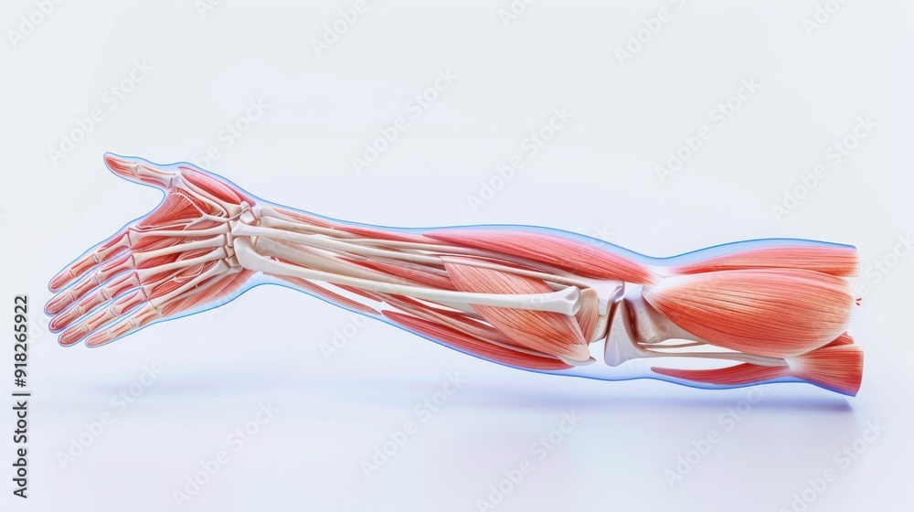 Forearm Empty Medical illustration of the forearm anatomy. Stock Photo | Adobe Stock