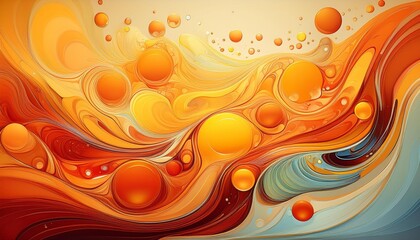 Wall Mural - A multicolored background with water drops at the bottom