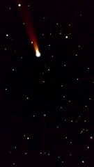 Poster - Dust Particles. Natural Floating Organic Particles On Black Background. High quality motion animation repesenting stars