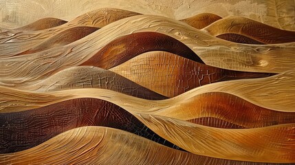 Wall Mural - abstract art inspired by the patterns and textures of sand dunes