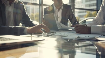 Canvas Print - The business meeting session