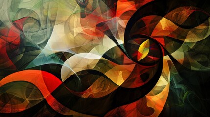 Wall Mural - colorful abstract spiral design with swirling patterns and vibrant hues