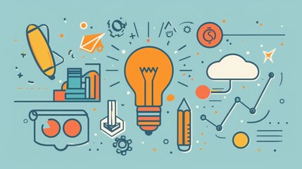 Poster - Explore entrepreneurial icons, symbolizing startup, innovation, and risk-taking spirit for aspiring business leaders and innovators