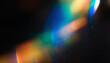 © Arthur - Abstract Light Refraction on Black Background. Spectrum of Rainbow Colors Blurred by Lens Flare, Featuring Vibrant Red, Orange, Green, and Blue Hues in a Soft, Ethereal Glow