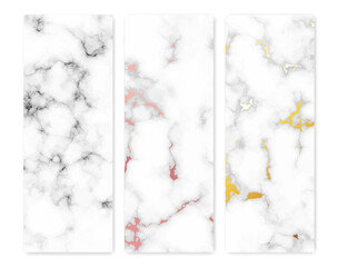 Wall Mural - Set of marble texture backgrounds