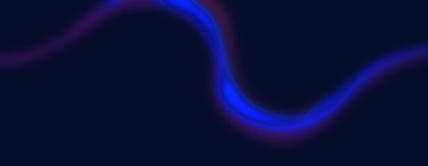 Poster - Flowing Blue and Purple Gradient Waves