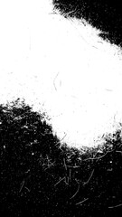 Wall Mural - Black grunge noise grain rough dust old texture overlay isolated transparent png