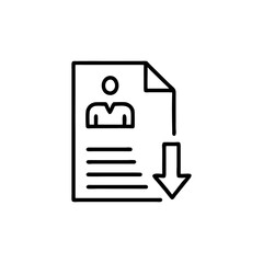 Sticker - Document download icon