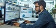 © YuDwi Studio - Businessman Analyzing Financial Data on Computer