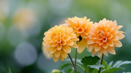 Sticker - Vibrant Orange Flowers Blooming in a Garden During Spring