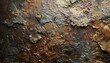 © Kateryna Hurzenkova - Textured surface of weathered metal displaying layers of rust and paint in warm tones