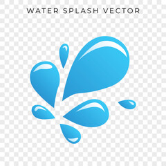 Wall Mural - water splash vector gradient sytle splash.eps