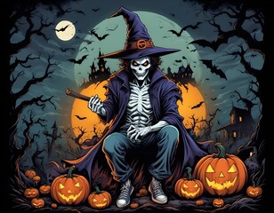 Halloween design vector for t-shirt design 