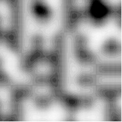 rectangular array of squares with perlin noise