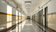 © Stock - High School Hallway isolated with white highlights, png