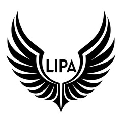 Wall Mural - logo for LIPA brand. I want phoenix wings nicely art vector