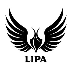 Wall Mural - logo for LIPA brand. I want phoenix wings nicely art vector