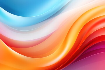 Abstract colorful gradient background with smooth curves.