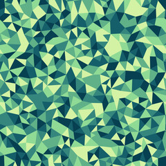 Poster - abstract background with mosaic triangle shapes. tiny triangles size. repeatable pattern. creative v