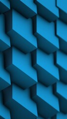  - Transforming Cubes wall background. Abstract Cubes Background Random Motion, 3d Loopable Animation. Blue cubes