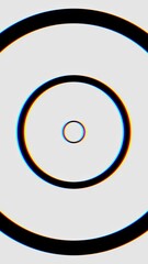 Poster - Black and White Seamless Looping hypnosis spiral Background. Circles hypnotic animation. Hypnotic graphic effect
