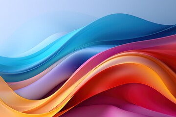 Abstract background with colorful wavy lines.