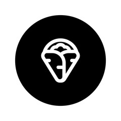 Poster - crepe line circular icon