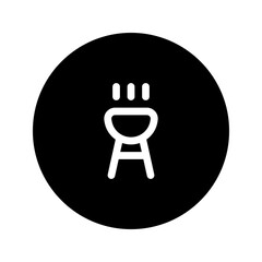 Sticker - grill line circular icon