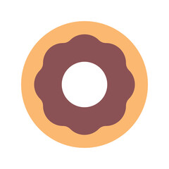 Wall Mural - doughnut flat icon